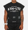 Saint Morta Athletc Cut Off Sweat T-Shirt Washed Black