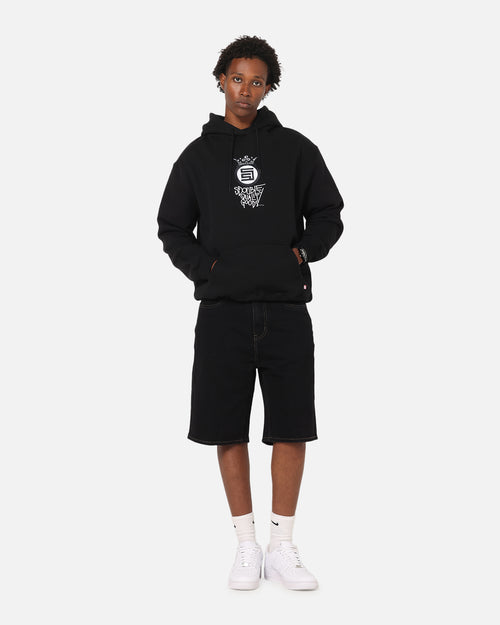 S Double Crown Dot Hoodie Black