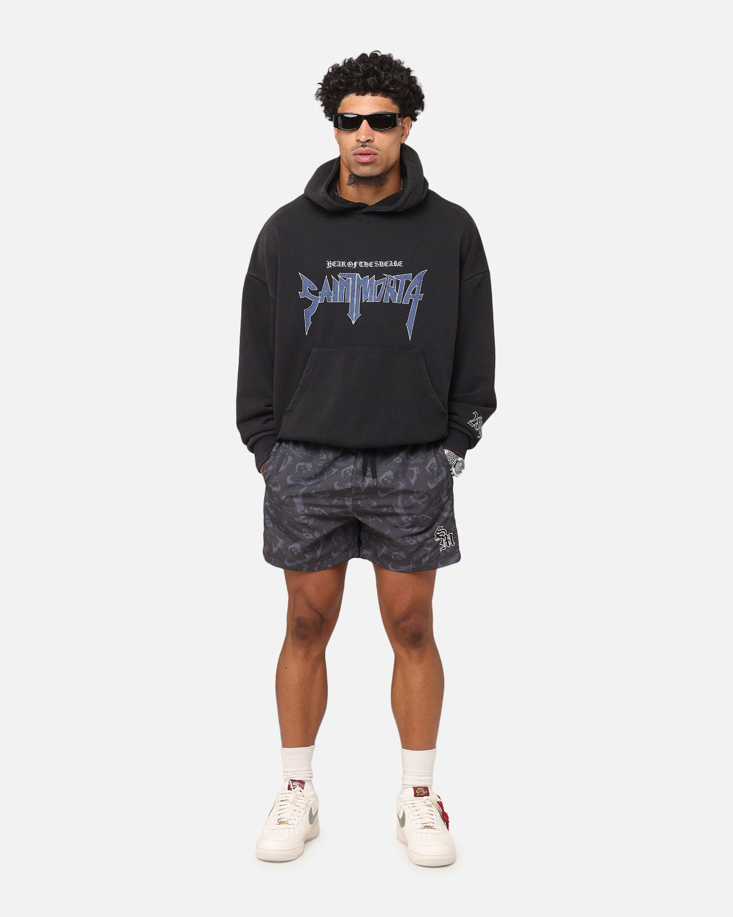 Saint Morta Year Of The Snake Hoodie Vintage Black | Culture Kings US