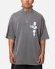The Anti Order Chaos Mock Neck T-Shirt Washed Charcoal