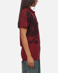 Ed Hardy Euro Polo Shirt Plum