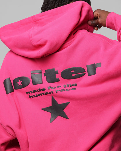 Loiter Celestial Full Zip Hoodie Pink