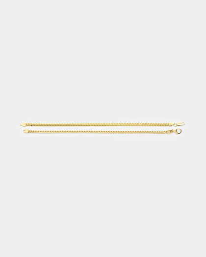 House Of Auric Cuban & Franco Stack Bracelet Set 18k Gold Vermeil