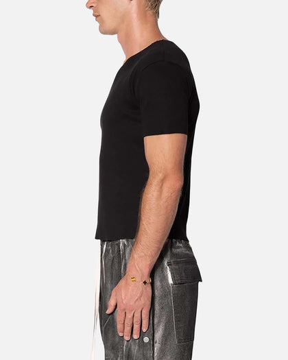MNML Fitted Ribbed T-Shirt Black