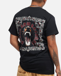 Deathrow Records Doberman Bandana T-Shirt Black