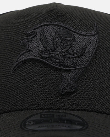 New Era Tampa Bay Buccaneers 'Black on Black' 9FORTY A-Frame Snapback Black/Black