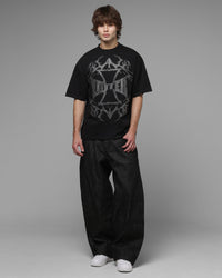 Loiter Cybercross T-Shirt Washed Black