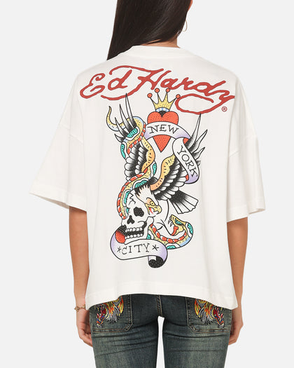 Ed Hardy NYC T-Shirt Off White