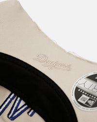 New Era Los Angeles Dodgers 'Cutoff Visor' 9FORTY Snapback Stone