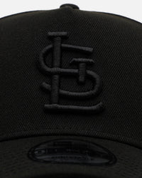 New Era St. Louis Cardinals 'Easy Black' 9FORTY A-Frame Snapback Black/Black