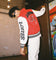 Loiter Flaws Varsity Jacket Red/Off White