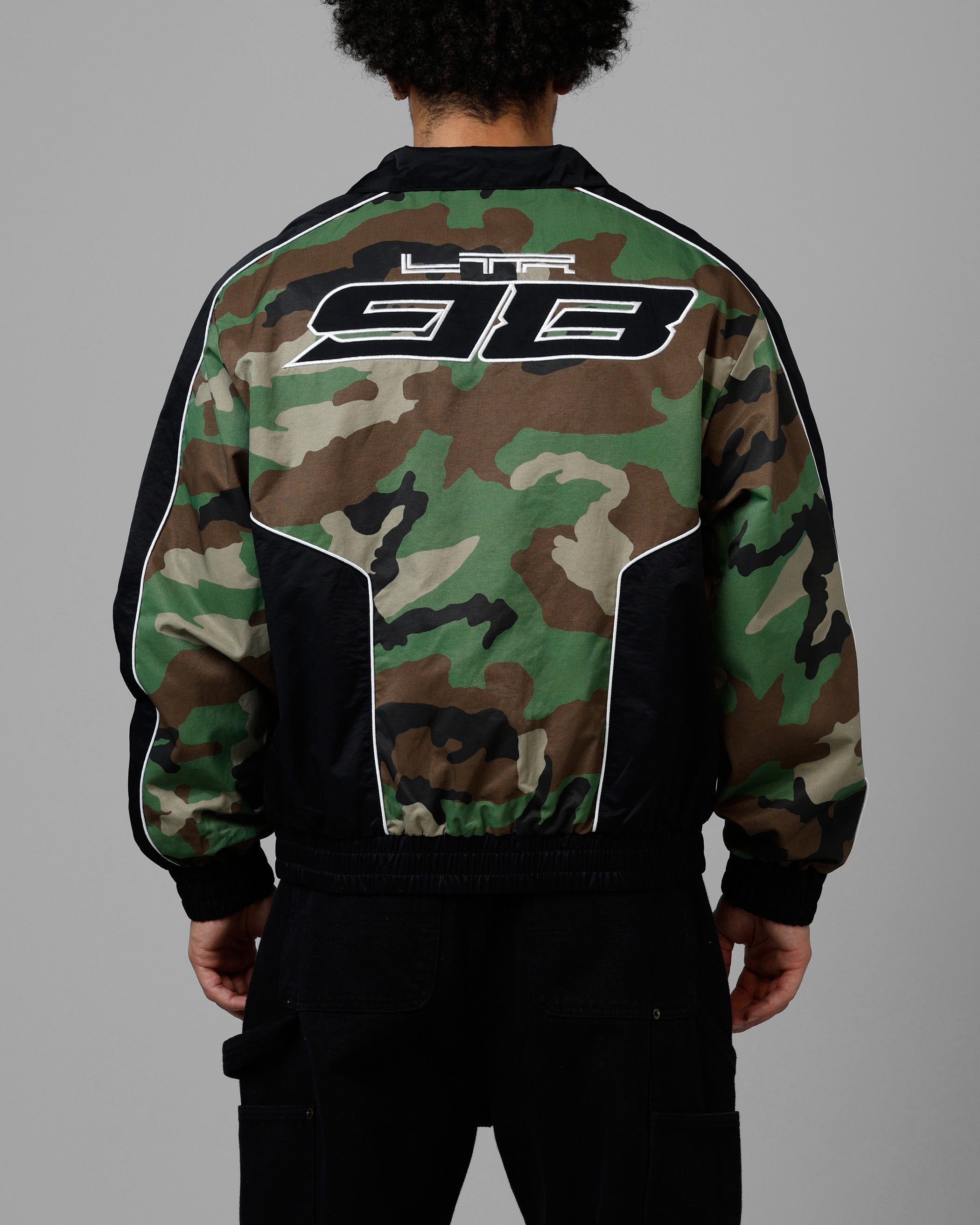 Loiter Tactical Track Jacket Woodland Camo | Culture Kings US