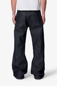 MNML Mule Pocket Kick Flare Denim Indigo