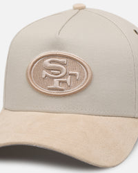 New Era San Francisco 49ers 'Cream Suede' 9FORTY A-Frame Strapback Stone/Oatmilk