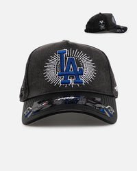 Pro Standard Los Angeles Dodgers 'Eternal Skull' Pro Pinch Strapback Black/Blue