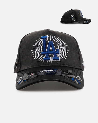Pro Standard Los Angeles Dodgers 'Eternal Skull' Pro Pinch Strapback Black/Blue