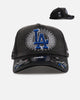 Pro Standard Los Angeles Dodgers 'Eternal Skull' Pro Pinch Strapback Black/Blue