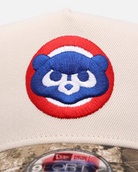 New Era Chicago Cubs 'Realtree Visor' 9FORTY A-Frame Snapback Cream/Camo
