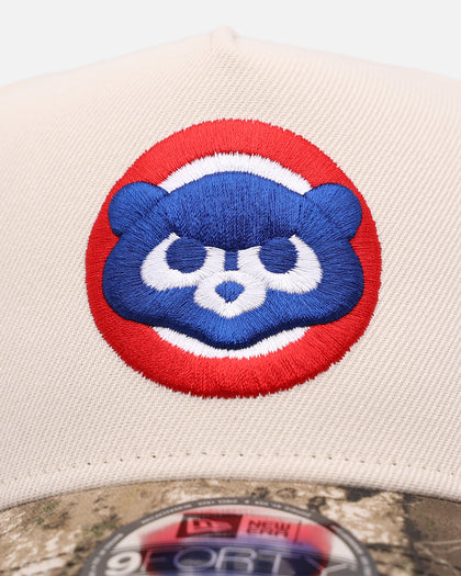 New Era Chicago Cubs 'Realtree Visor' 9FORTY A-Frame Snapback Cream/Camo
