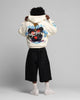 Loiter Hearts Zip Hoodie Off White