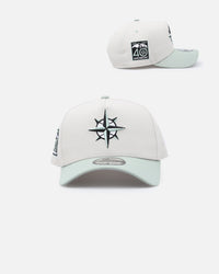 New Era Seattle Mariners 'Sea Glass' 9FORTY A-Frame Snapback Stone/Green