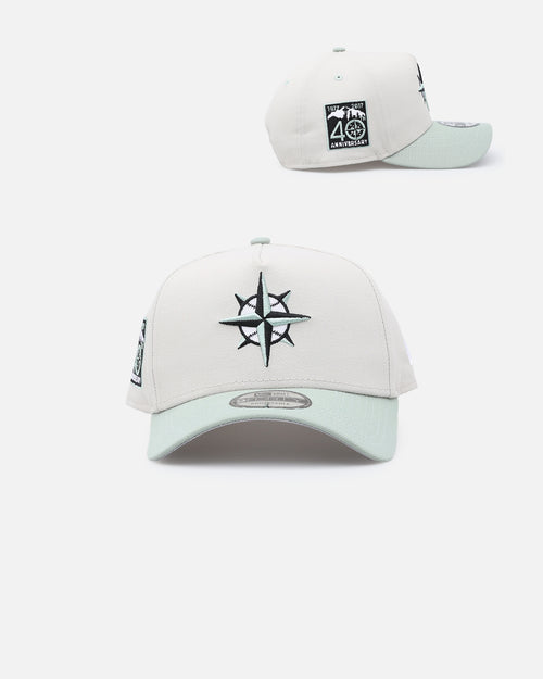 New Era Seattle Mariners 'Sea Glass' 9FORTY A-Frame Snapback Stone/Green