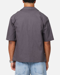 Saint Morta Gardenia Button Up Shirt Black Shadow