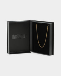 NXS 3mm Micro Cuban Chain Gold