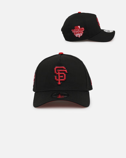 New Era San Francisco Giants 'Satin Scarlet' 9FORTY A-Frame Snapback Black/Scarlet