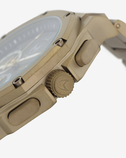 MEISTER AM1020SS Ambassador 45MM Watch Khaki/Gold