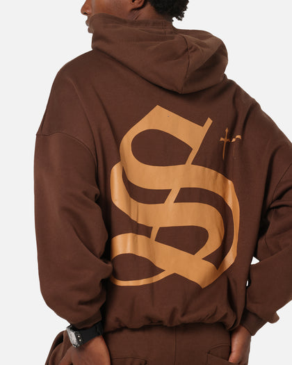 Saint Morta Sacred Script Hoodie Brown