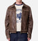 MNML Washed Leather Jacket Brown
