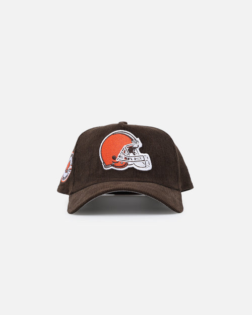 New Era Cleveland Browns 'Walnut Corduroy' 9FORTY A-Frame Snapback Walnut