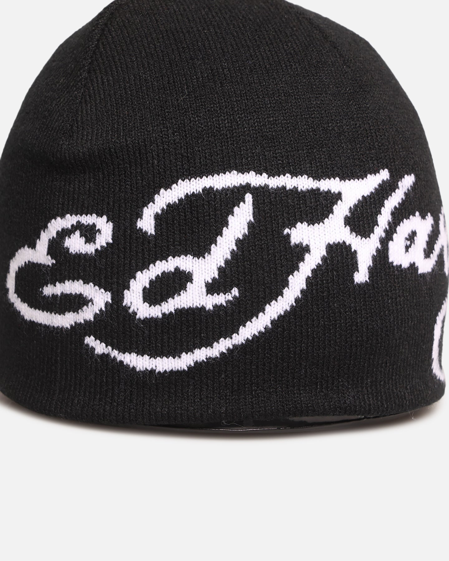 Ed Hardy Script Skull Knit Beanie Black | Culture Kings US