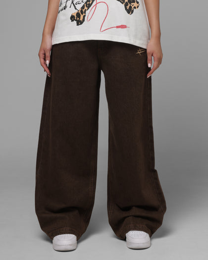 Loiter Star Born Selvedge Denim Jeans Brown