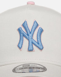 New Era New York Yankees 'Pastel' 9FORTY A-Frame Snapback Chrome White