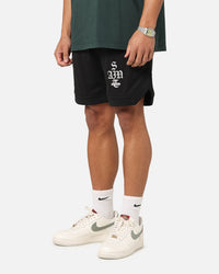 Saint Morta Gothic Stack Basketball Shorts Black