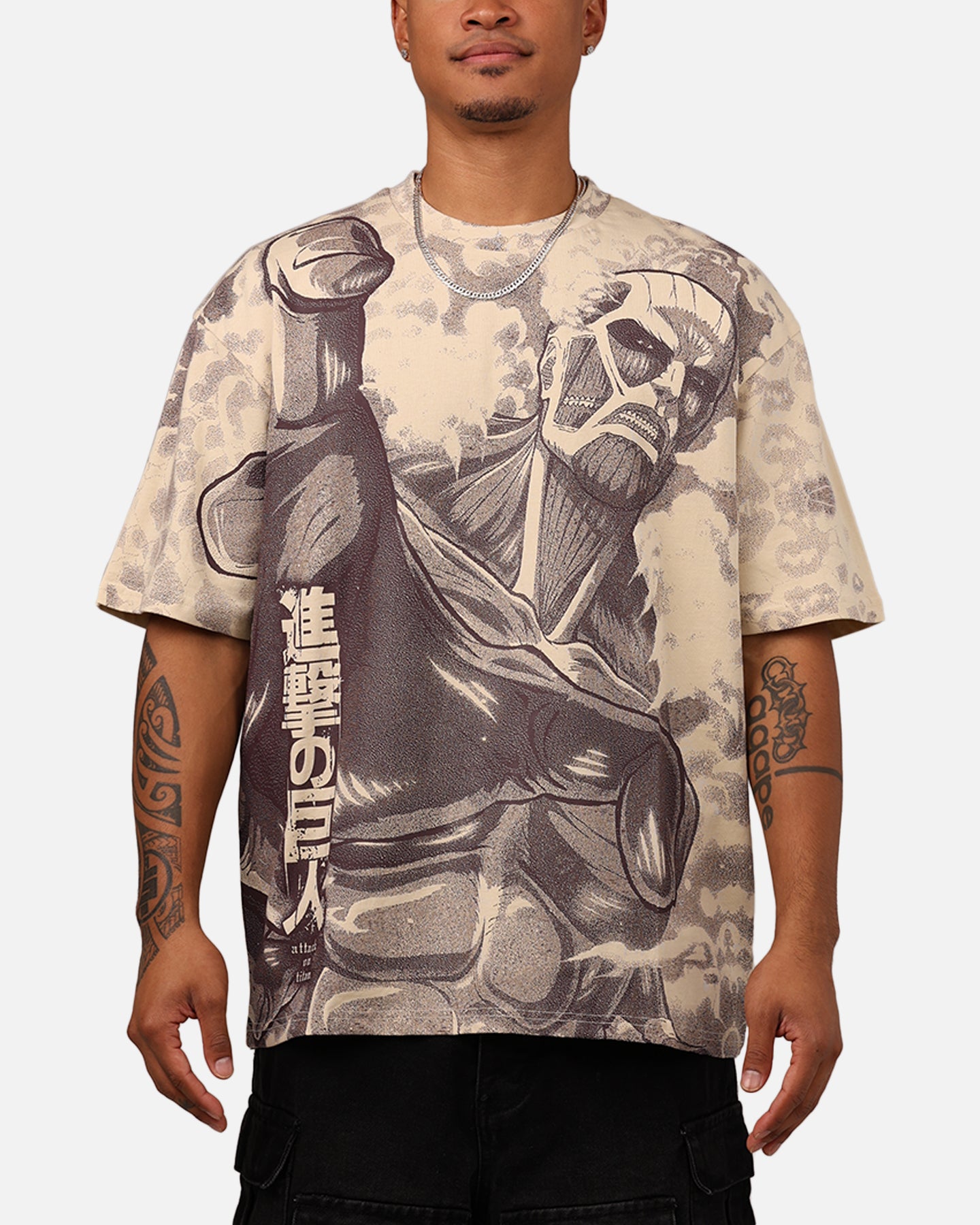 Giantkilling0様LIMITED EDITION パイピングシャツ41 Hypland X Attack On Titan Colossal T-Shirt Chocolate | Culture
