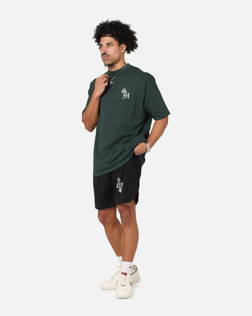 Saint Morta Gothic Stack Basketball Shorts Black