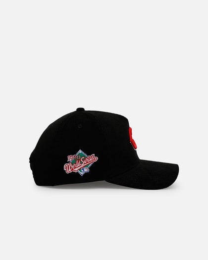 New Era Cincinnati Reds 'Black Cord' 9FORTY A-Frame Corduroy Snapback Black
