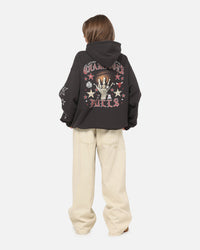 Mitchell & Ness Chicago Bulls Blackletter Champs Box Hoodie Washed Black