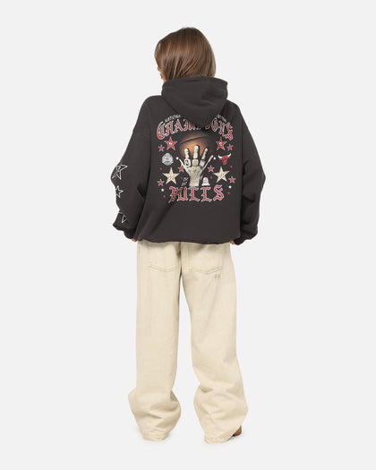 Mitchell & Ness Chicago Bulls Blackletter Champs Box Hoodie Washed Black