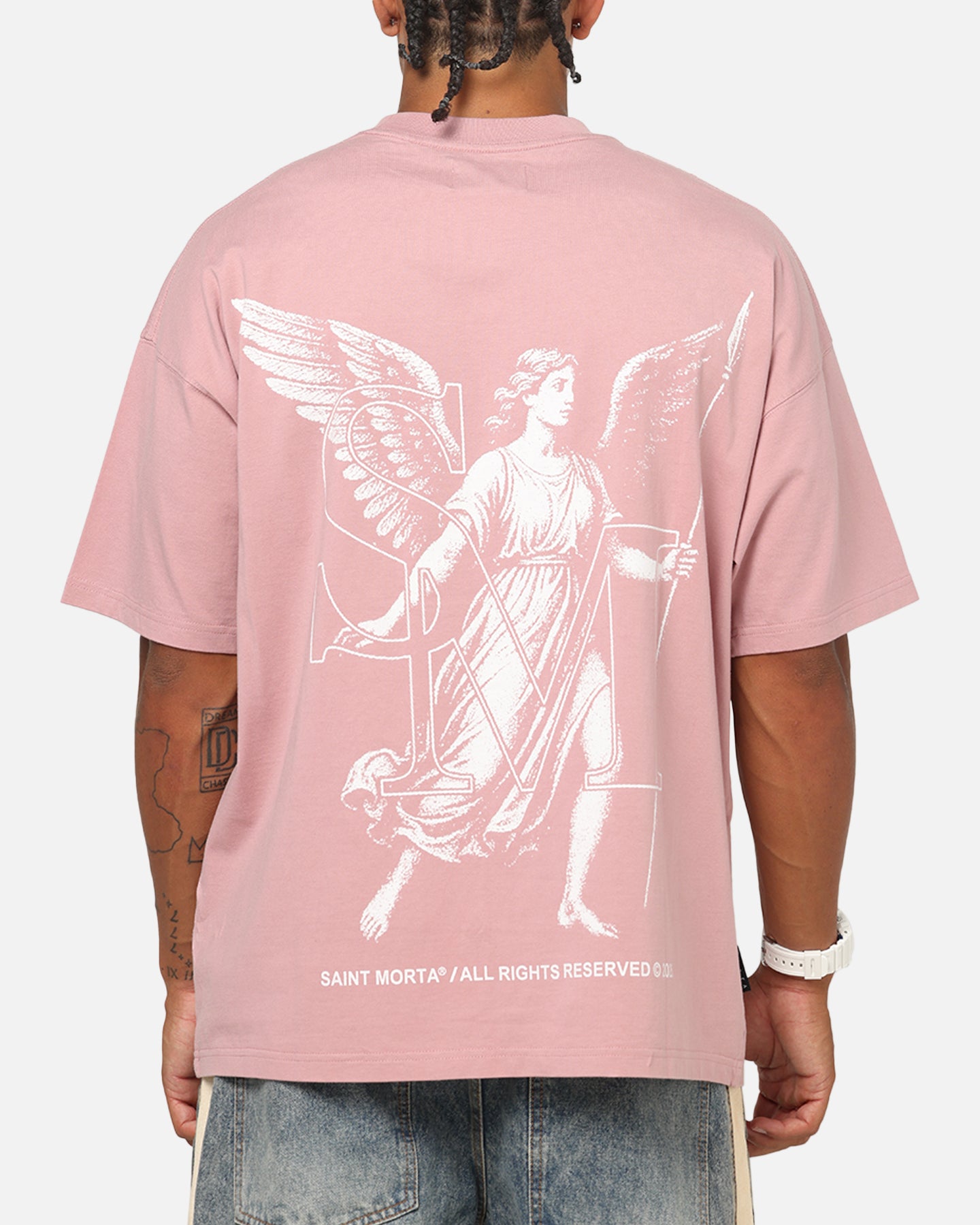 Saint Morta Archangel T-Shirt Dusty Pink | Culture Kings US