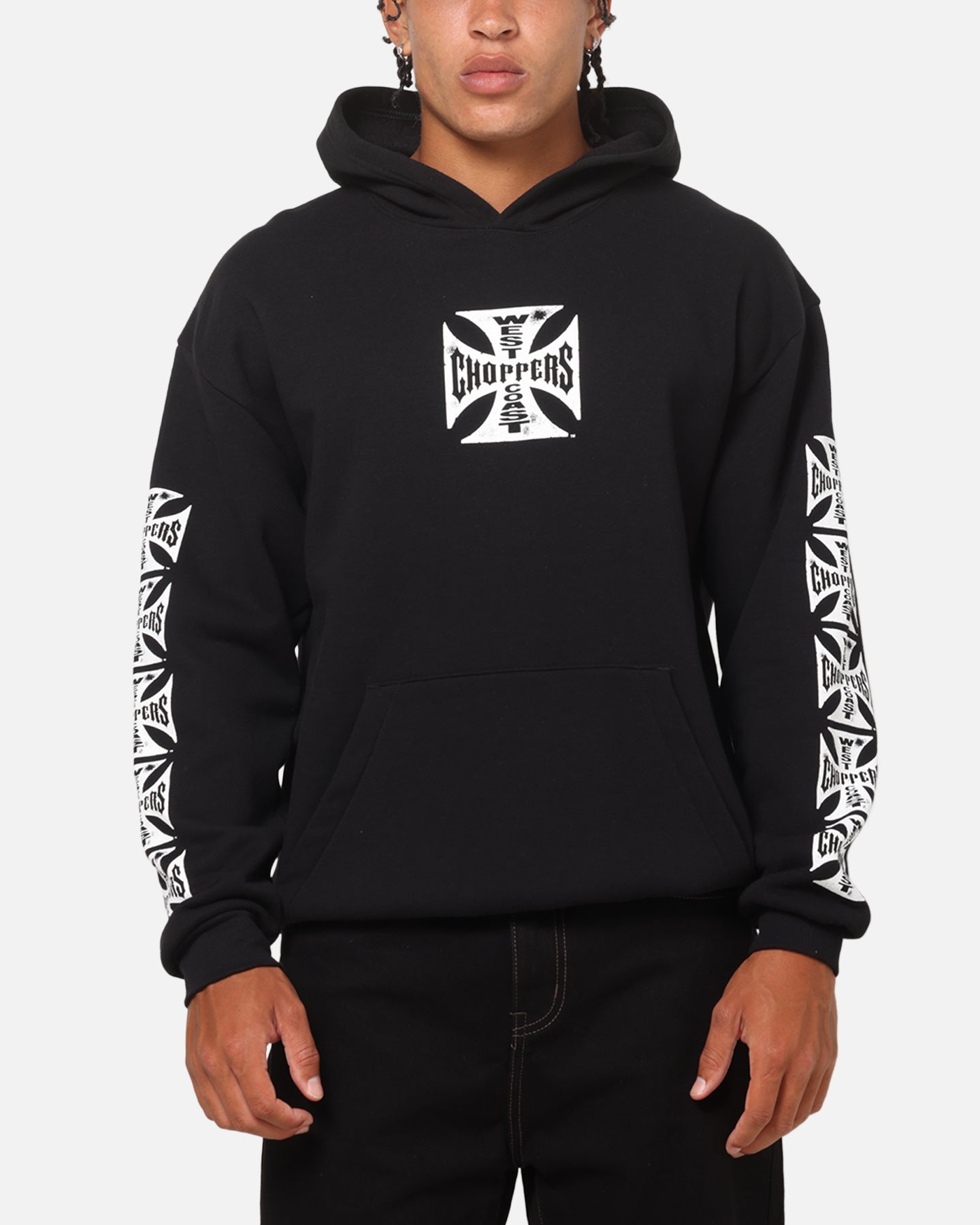 雰囲気◎ west coast choppers パーカー クロス ブラック West Coast Choppers Core Logo Hoodie Black | Culture Kings US