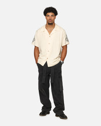 XXIII Fleur Linen Button Up Shirt Off White