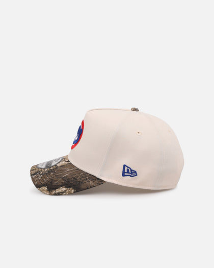 New Era Chicago Cubs 'Realtree Visor' 9FORTY A-Frame Snapback Cream/Camo