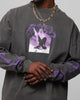 Loiter Angel Number Long Sleeve T-Shirt Charcoal