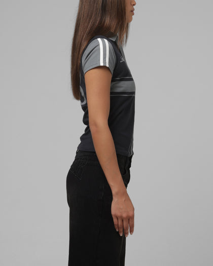 Loiter Women's Empire Polo T-Shirt Black