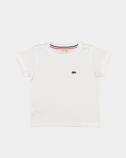 Lacoste Kids' Classic Crewneck T-Shirt White