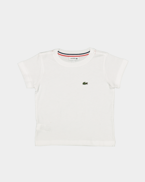 Lacoste Kids' Classic Crewneck T-Shirt White